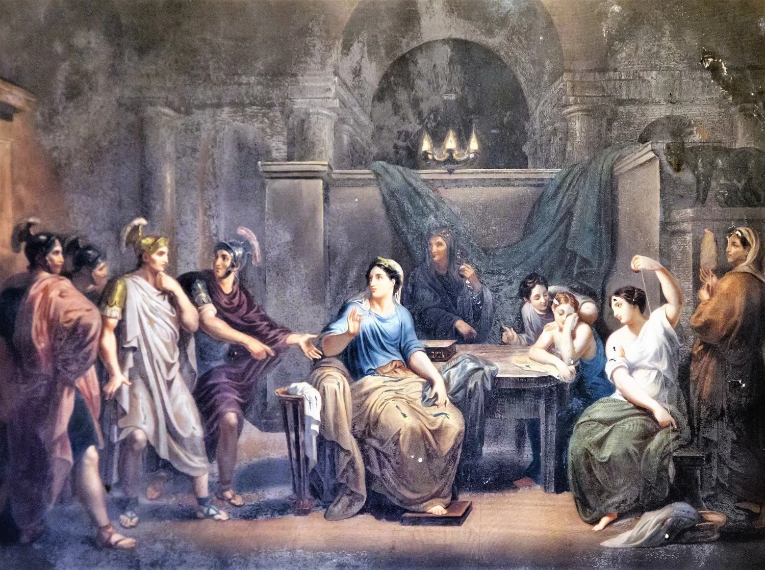 Stampa - Collattino celebra le virtù di Lucrezia offesa da Tarquinio, Museo e Archivio Comunale Sebastiano Guzzone di Militello in Val di Catania